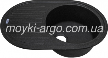 Гранітна мийка Argo Albero чорна